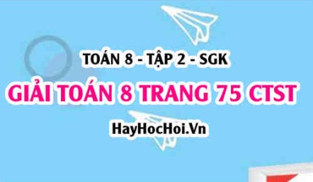 Giải Toán 8 trang 75 tập 2 Chân trời sáng tạo